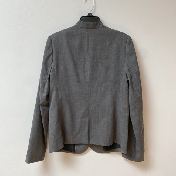 GAP Gray Blazer w/ Notched Collar - Picture 3 of 6